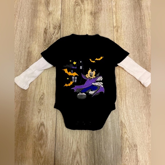 Disney Other - Disney Mickey Vampire 9-12 Months Long Sleeve Onesie